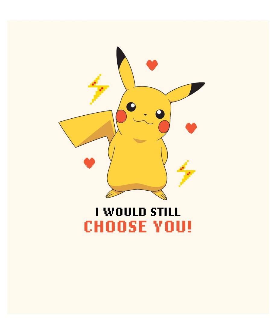 Pokemon Pikachu - kartka walentynka