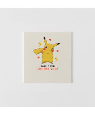 Pokemon Pikachu - kartka walentynka
