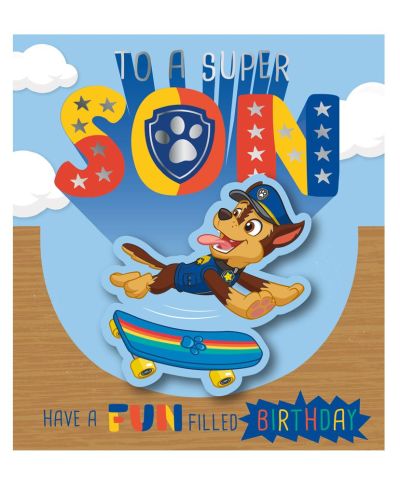 Paw Patrol Son Psi Patrol - kartka urodzinowa