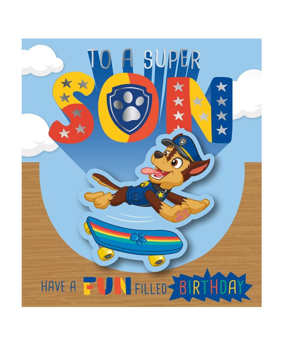 Paw Patrol Son Psi Patrol - kartka urodzinowa