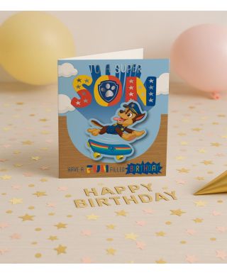 Paw Patrol Son Psi Patrol - kartka urodzinowa