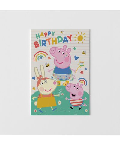Świnka Peppa Pig - kartka urodzinowa z melodyjką