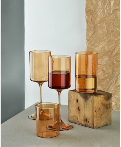 ROMANE Komplet 4 szklanek 280ml borokrzemowe 7x7xh9cm