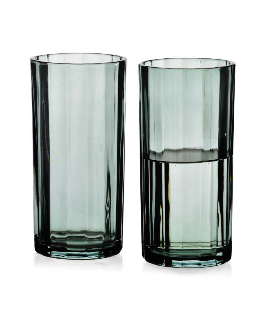 ELISE STRIPES Komplet 4 szklanek 360ml 7x7xh15cm