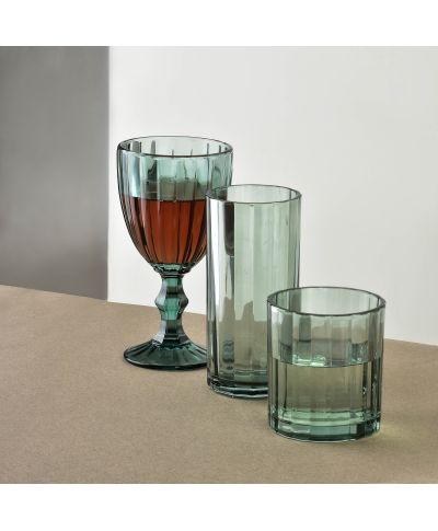 ELISE STRIPES Komplet 4 szklanek 360ml 7x7xh15cm