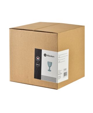 ELISE STRIPES Komplet 4 kieliszków 320m9x9xh17cm zielony