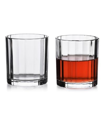 ELISE STRIPES Komplet 4 szklanek 310mlprzezroczyste 8x8xh9cm