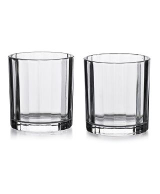 ELISE STRIPES Komplet 4 szklanek 310mlprzezroczyste 8x8xh9cm