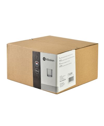 ELISE STRIPES Komplet 4 szklanek 310mlprzezroczyste 8x8xh9cm