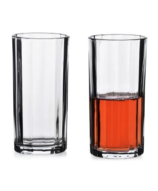 ELISE STRIPES Komplet 4 szklanek 360mlprzezroczyste 7x7xh15cm