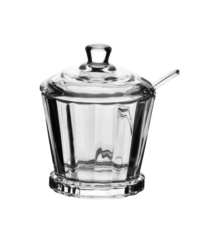 ELISE STRIPES Cukiernica z łyżeczką 190ml 8,4x7xh12cm