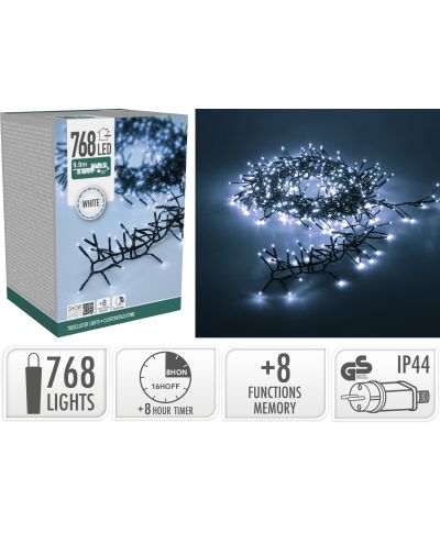 Łańcuch świetlny 768LED BIAŁY