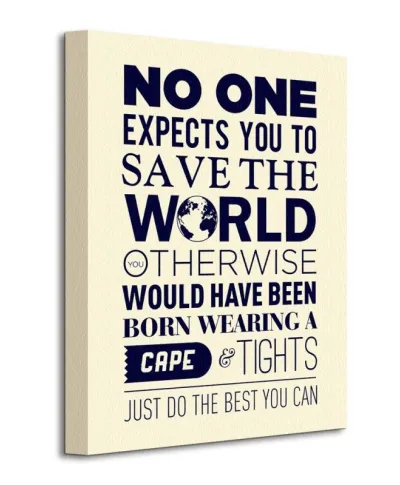Save The World - Obraz na płótnie
