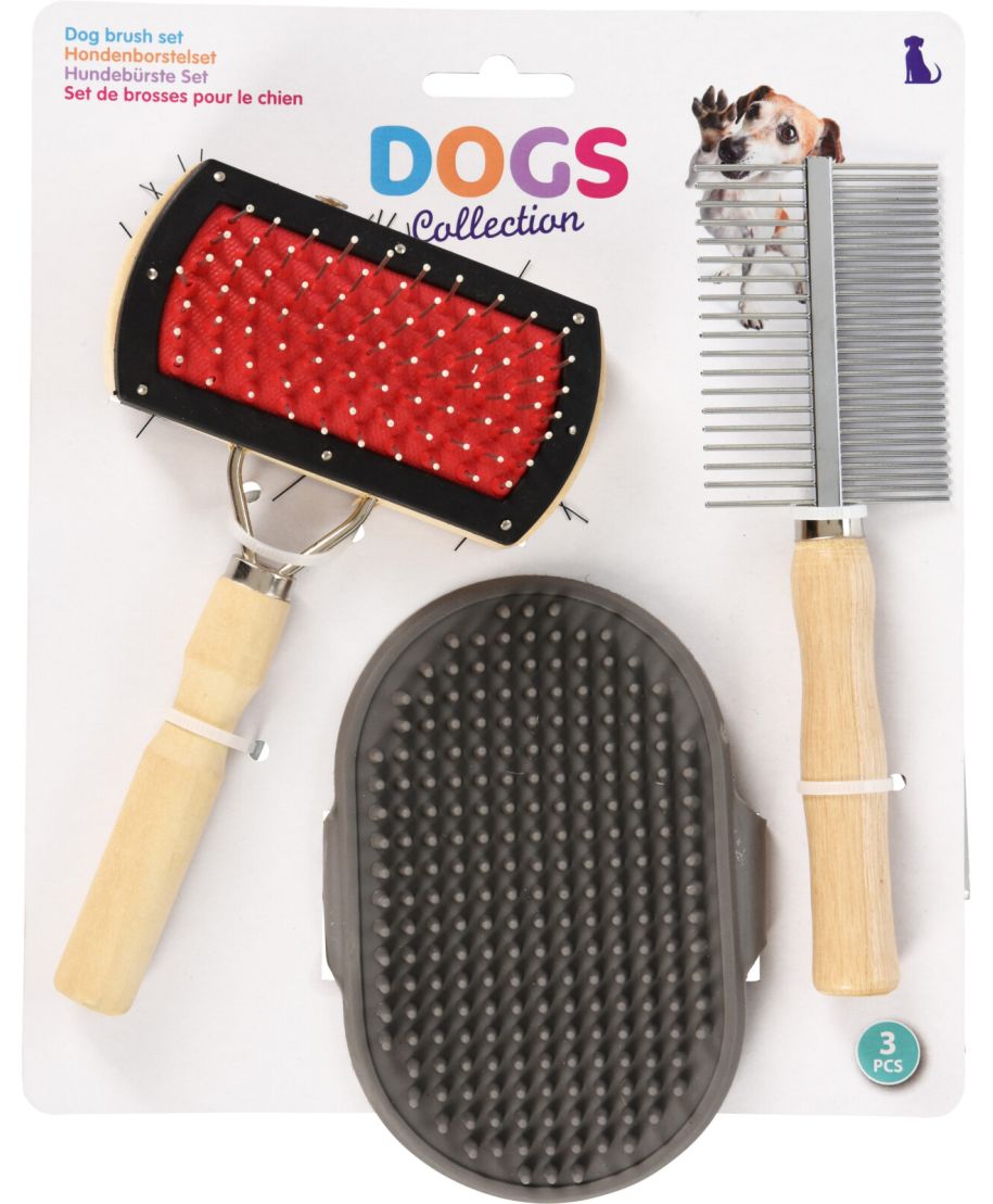 ZESTAW SZCZOTEK DLA ZWIERZĄT 3 SZT.