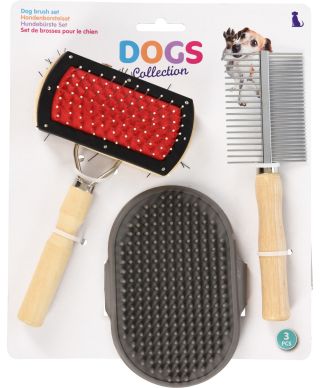 ZESTAW SZCZOTEK DLA ZWIERZĄT 3 SZT.