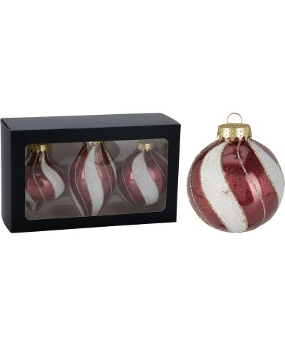 Komplet 3 bombek  różne kształty