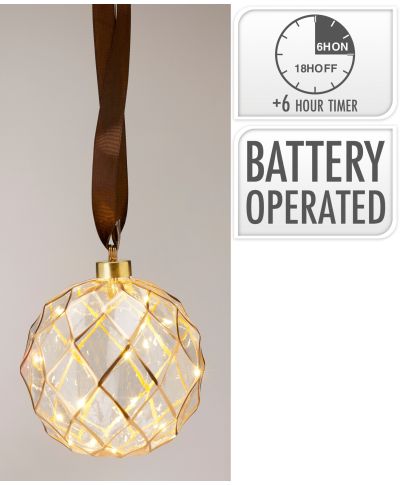 Bombka z  LED 14x14x14cm