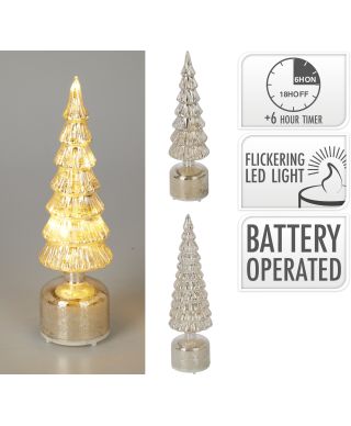 Choinka LED 36CM SREBRNA