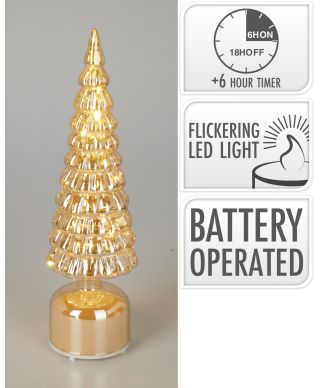 Choinka LED 36CM BURSZTYNOWA 2ASS