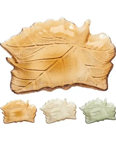 TALERZ SZKLANY 26CM 3ASS CLR