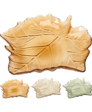 TALERZ SZKLANY 26CM 3ASS CLR