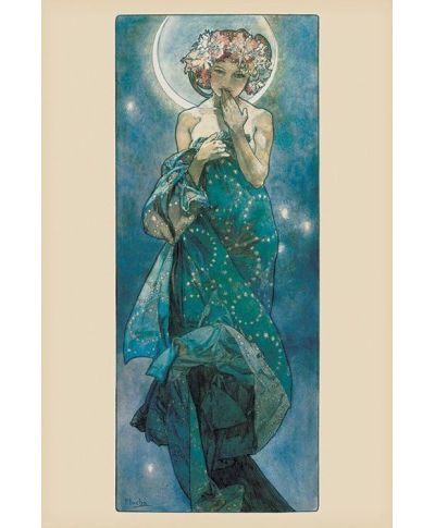 Mucha (Moon) - plakat