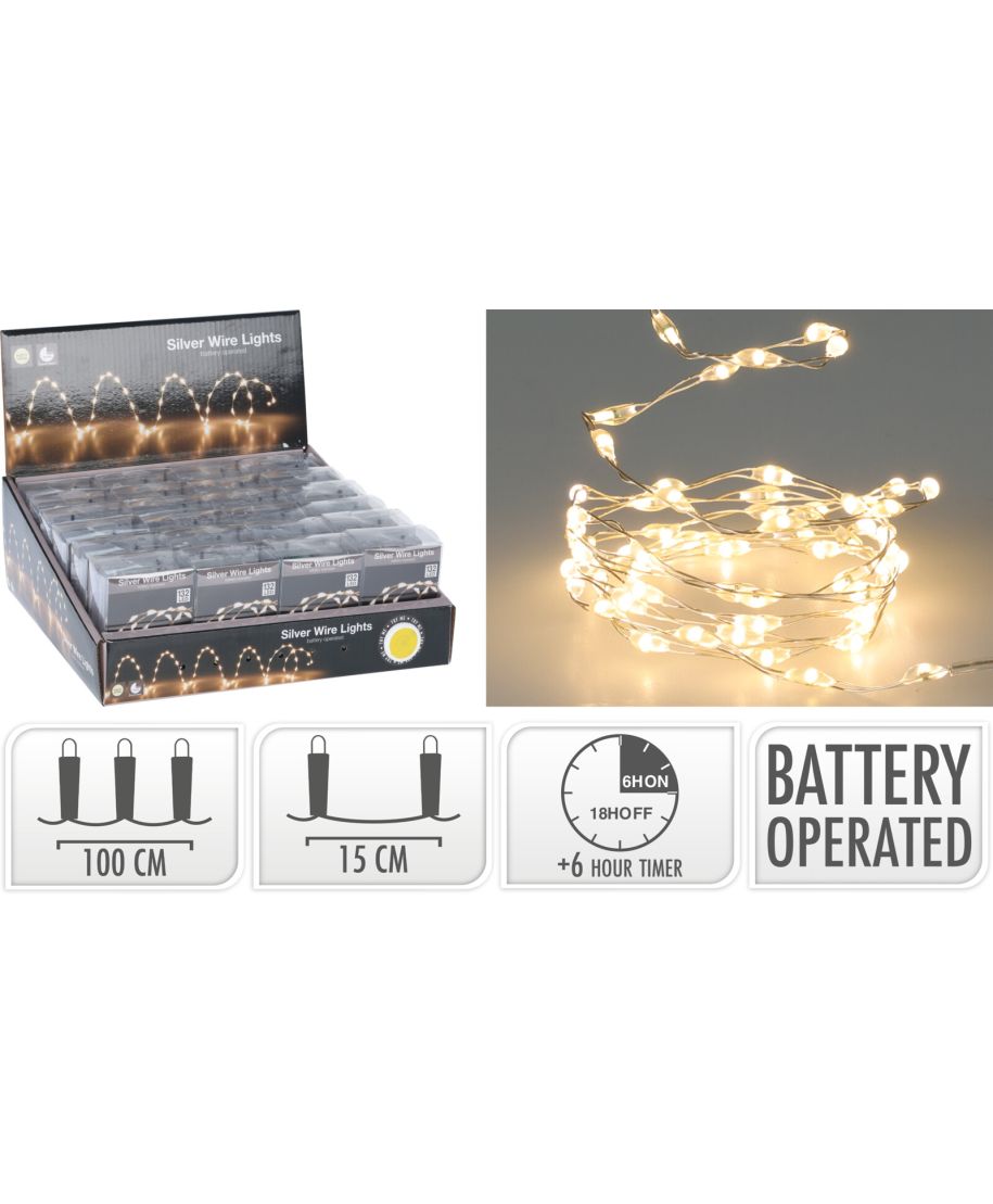 Łańcuch świetlny LED SILVERWIRE 132L WW