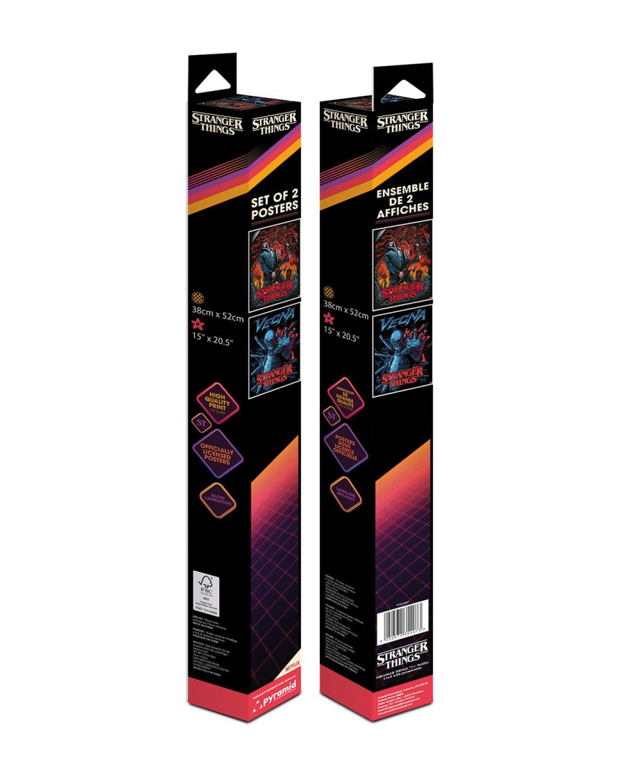 Stranger Things  - zestaw 2 plakatów