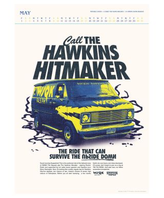 Stranger Things Deluxe - kalendarz A3 na 2026 rok