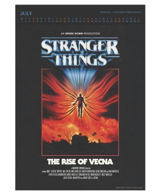 Stranger Things Deluxe - kalendarz A3 na 2026 rok