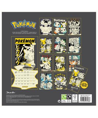 Pokemon - mini kalendarz 2026 + plakat