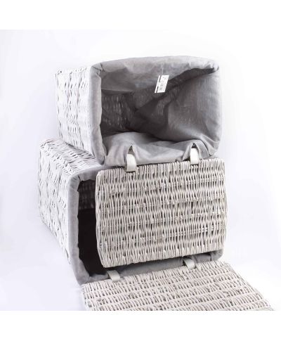 PINO Komplet 2 koszy na pranieL:38x28x47cm XL: 43x34x54CM