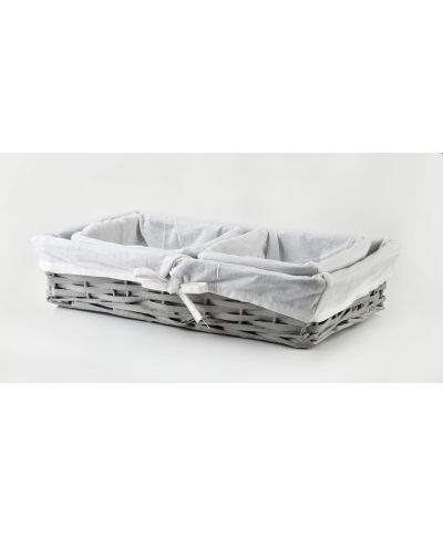 WILL Komplet 3 koszy M24x35x8cm Sx2:19x17cm