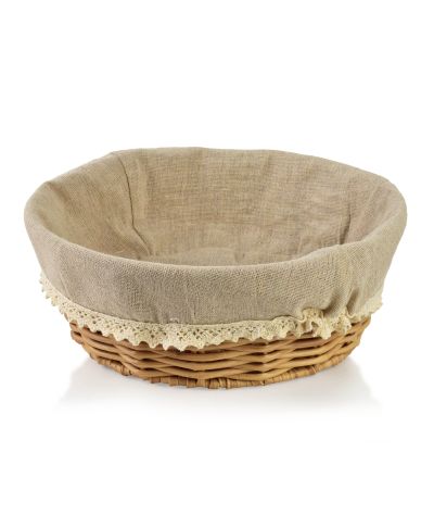 SINO Koszyk 23x23x9cm materiał koronka