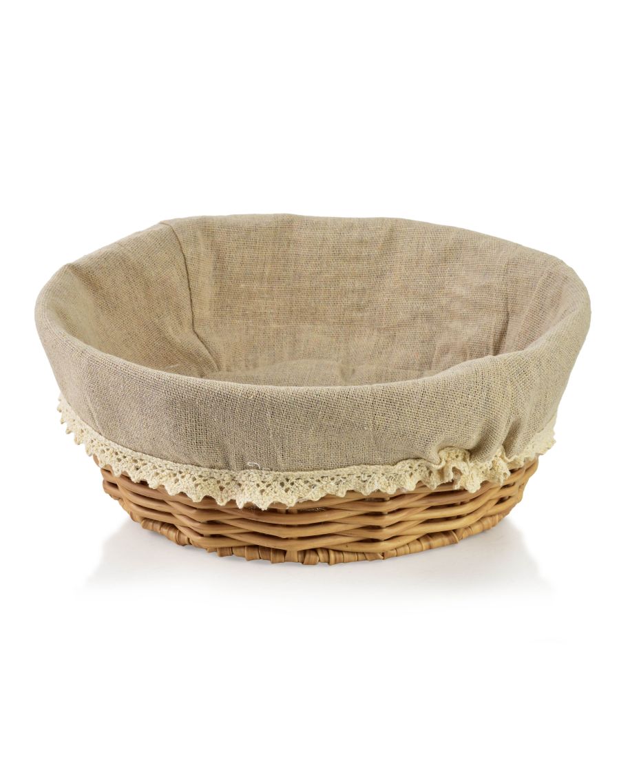 SINO Koszyk 23x23x9cm materiał koronka