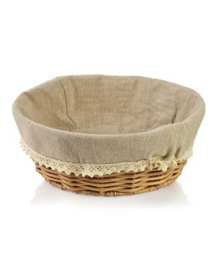 SINO Koszyk 23x23x9cm materiał koronka