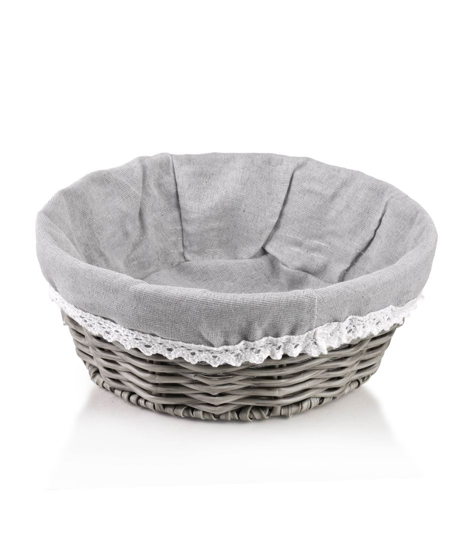 SINO Koszyk 23x23x9cm materiał koronka