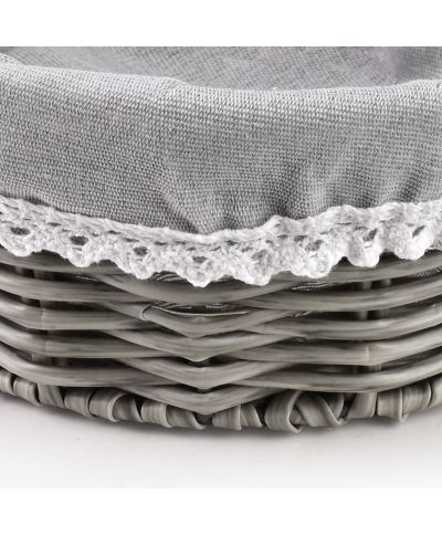 SINO Koszyk 23x23x9cm materiał koronka