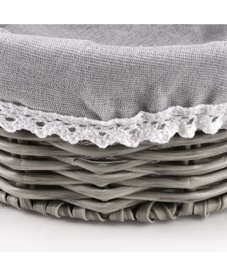 SINO Koszyk 23x23x9cm materiał koronka