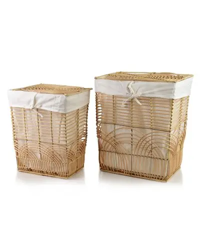 PINO Komplet 2 koszy na pranie ażur33x45x52cm/25x37x46cm