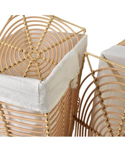 PINO Komplet 2 koszy na pranie ażur33x45x52cm/25x37x46cm