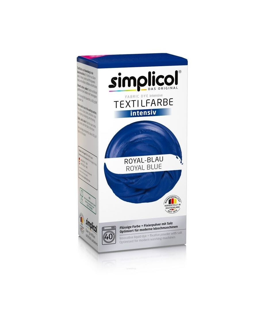 SIMPLICOL Barwnik do tkanin NIEBIESKI KOBALTOWY 560g