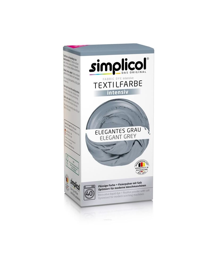SIMPLICOL Barwnik do tkanin ELEGANTES SZARY 560g