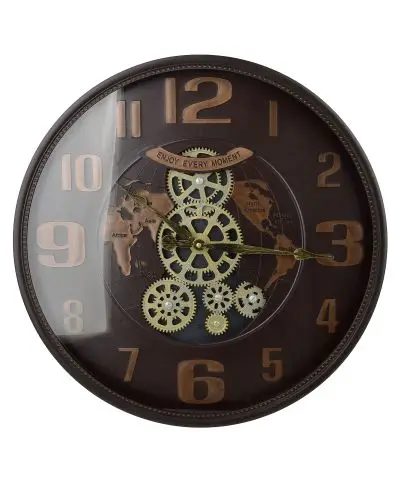 RAMSEY Zegar 50x50x6,5cm ruchomy cichy mechanzim