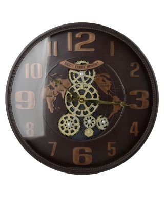 RAMSEY Zegar 50x50x6,5cm ruchomy cichy mechanzim