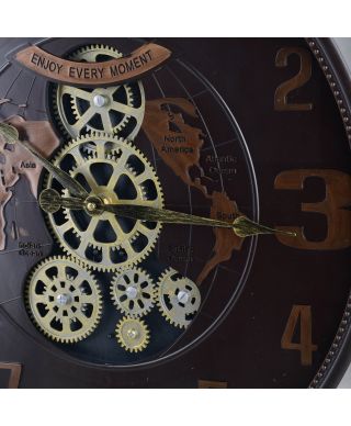 RAMSEY Zegar 50x50x6,5cm ruchomy cichy mechanzim