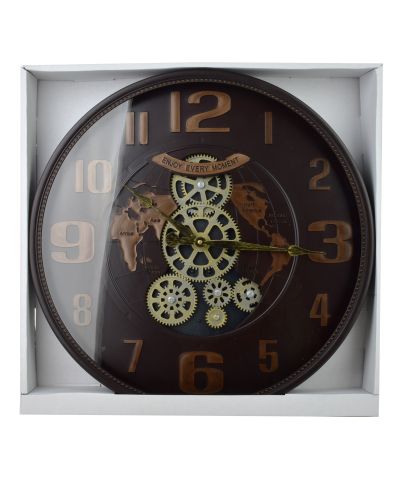 RAMSEY Zegar 50x50x6,5cm ruchomy cichy mechanzim