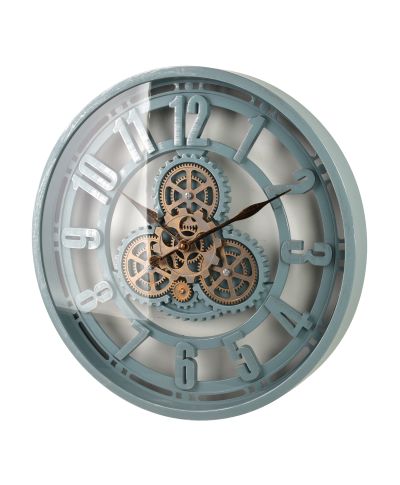 RAMSEY Zegar 50x50x6,5cm morski, ruchomy cichy mechanzim