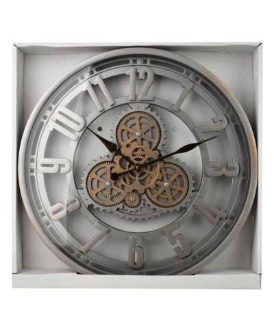 RAMSEY Zegar 50x50x6,5cm ruchomy cichy mechanizm