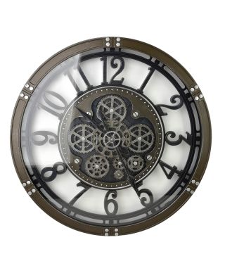 RAMSEY Zegar 60x60x6cm ruchomy cichy mechanizm